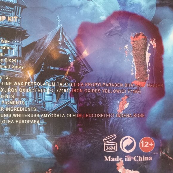 Meicoly SFX Makeup Kit X002FGGCE1 New Scar Wax Coagulate Fake Blood Spray New - Picture 5 of 12